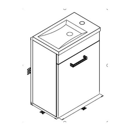 Lomond 400mm Wall Hung Furniture Unit White