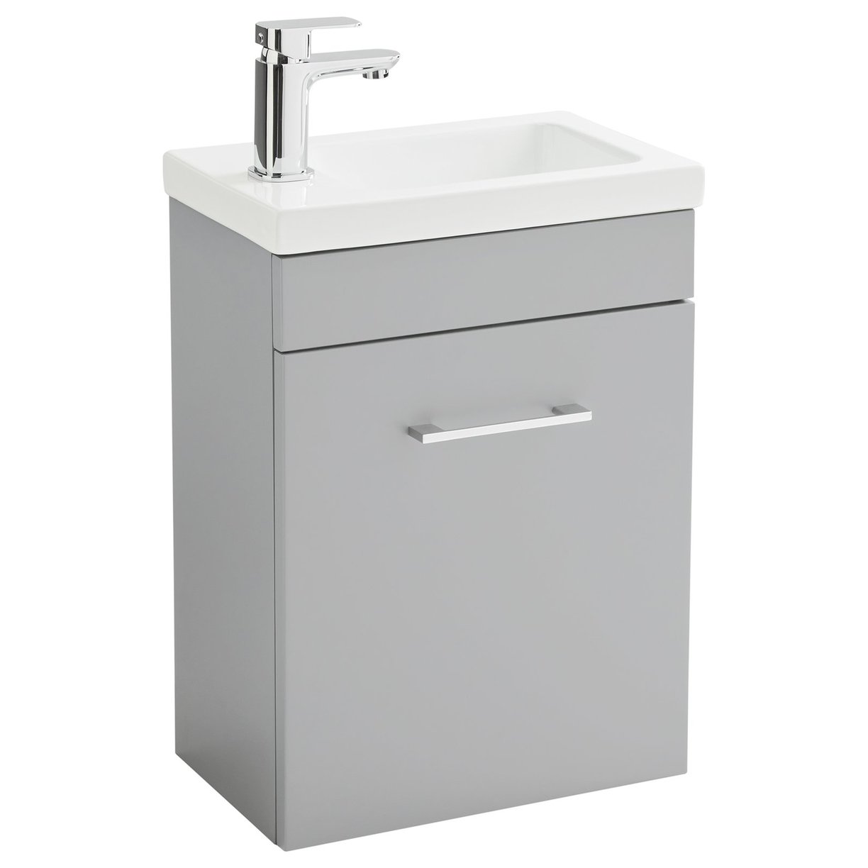 Lomond 400 Wall Hung Slim 1-Door Vanity Unit with Armastone Basin