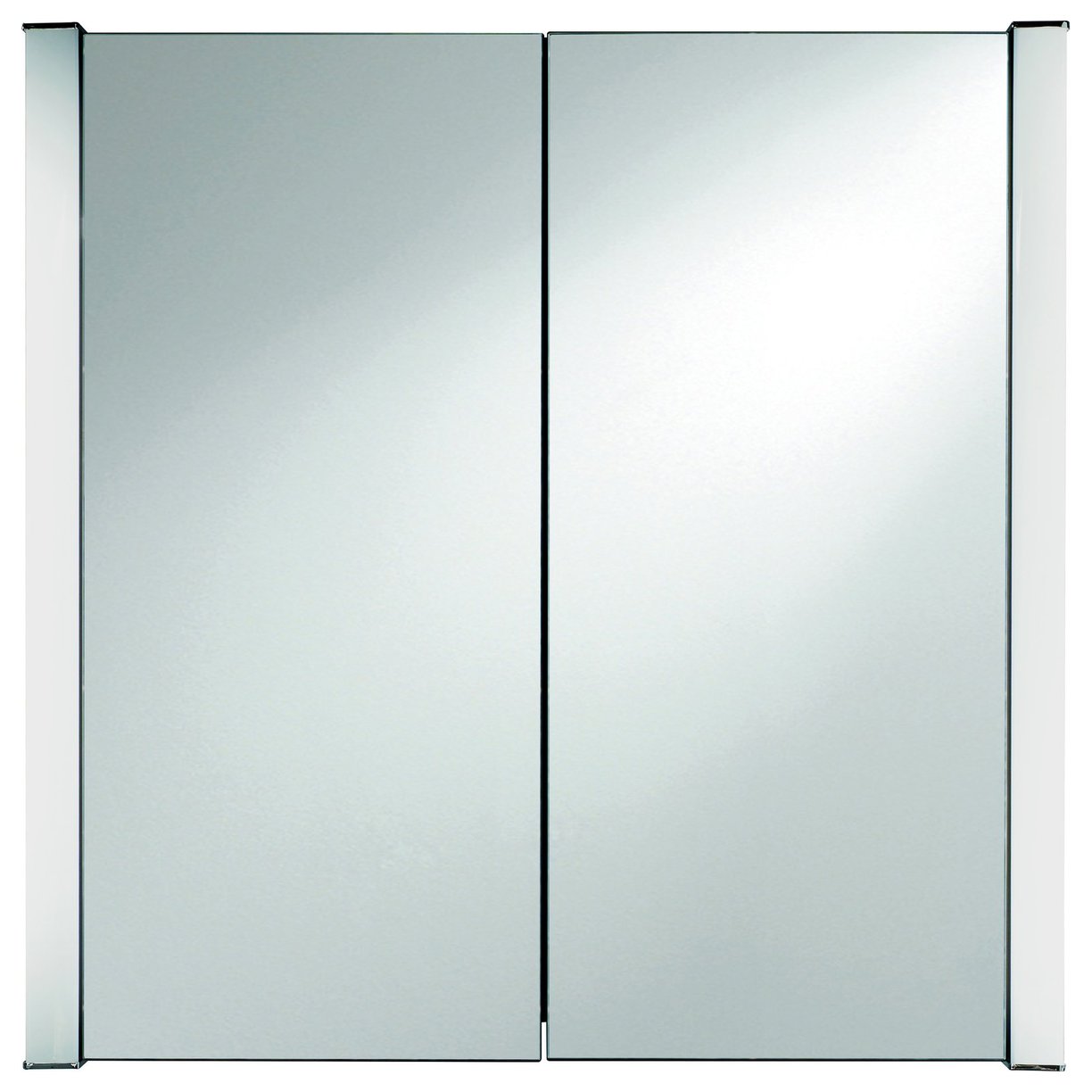 Jura 600mm LED Mirror Anthracite 2 Door