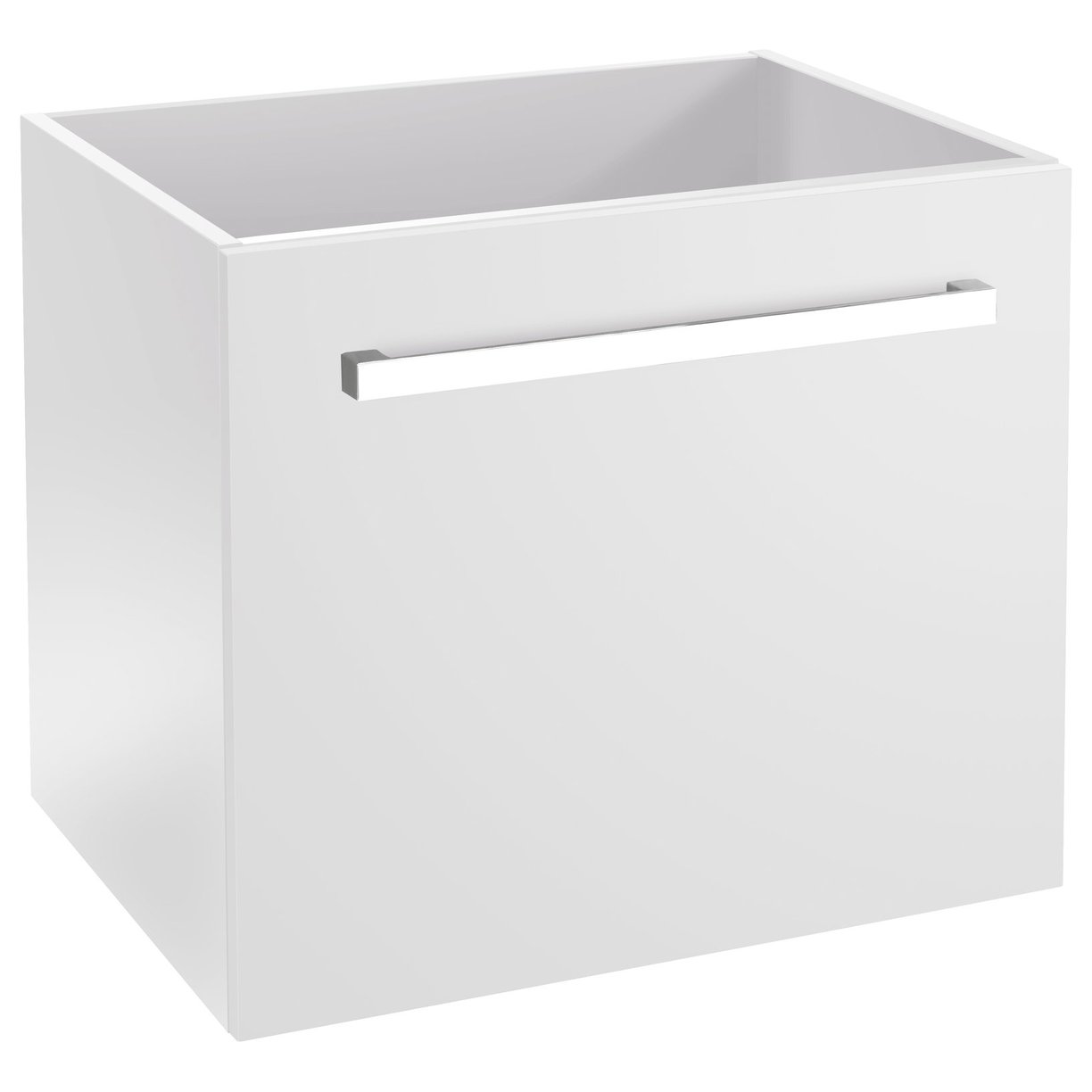 Lomond 600mm Wall Hung 1 Drawer Unit White Hidden Draw