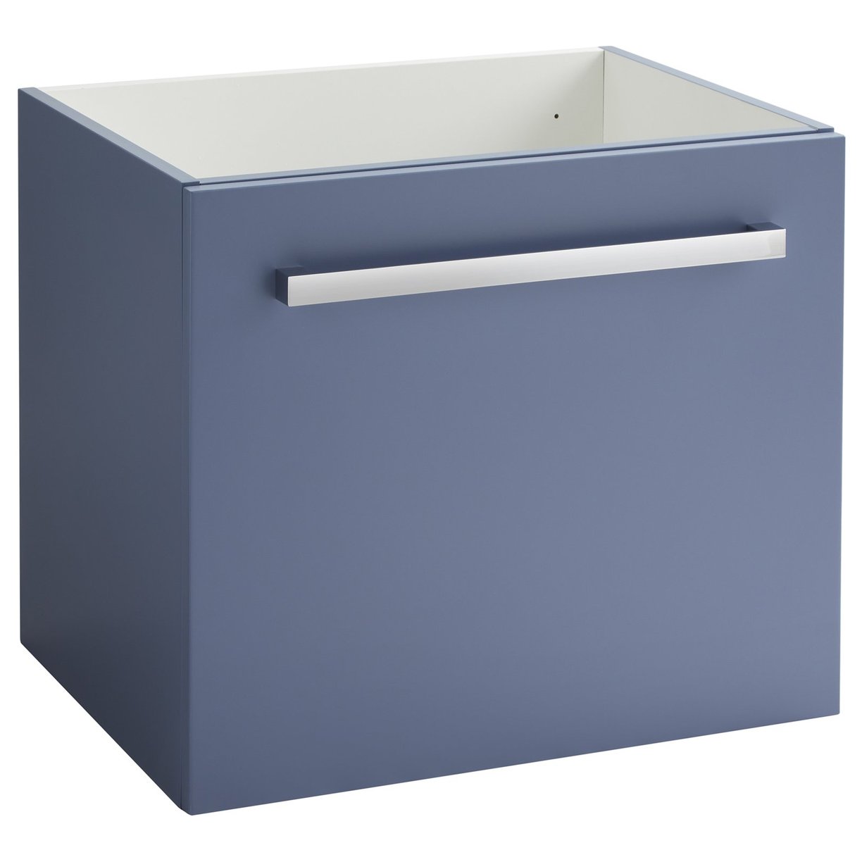 Lomond 600mm Wall Hung 1 Drawer Unit Storm Blue Hidden Draw