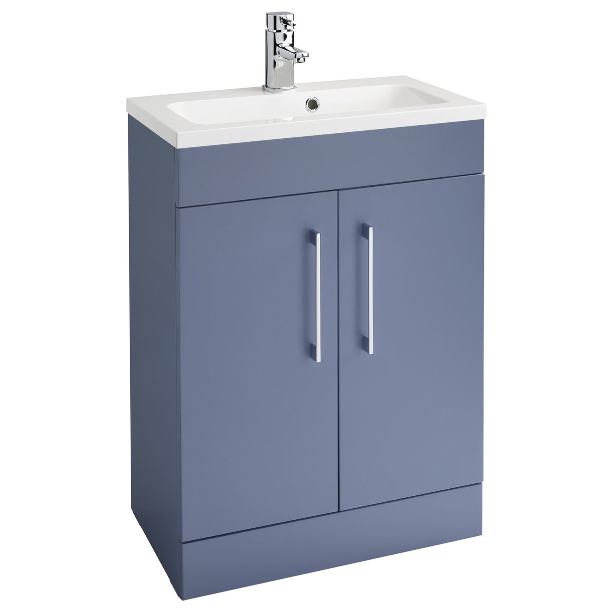 Lomond 600mm Slim 2 Door L Storm Blue & Lomond 600mm x 340 Slim Bowl