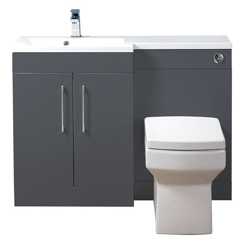 Lomond 1100 L-Shape Slim Combination Unit (Left Hand Basin Option)