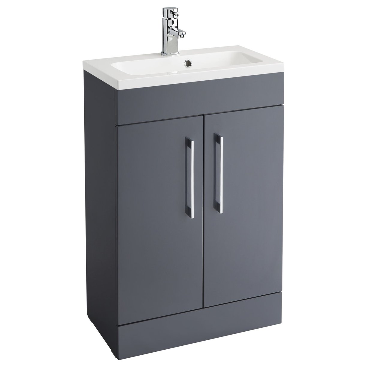 Lomond 500 Floor Standing Slim 2-Door Vanity Unit with Armastone Basin