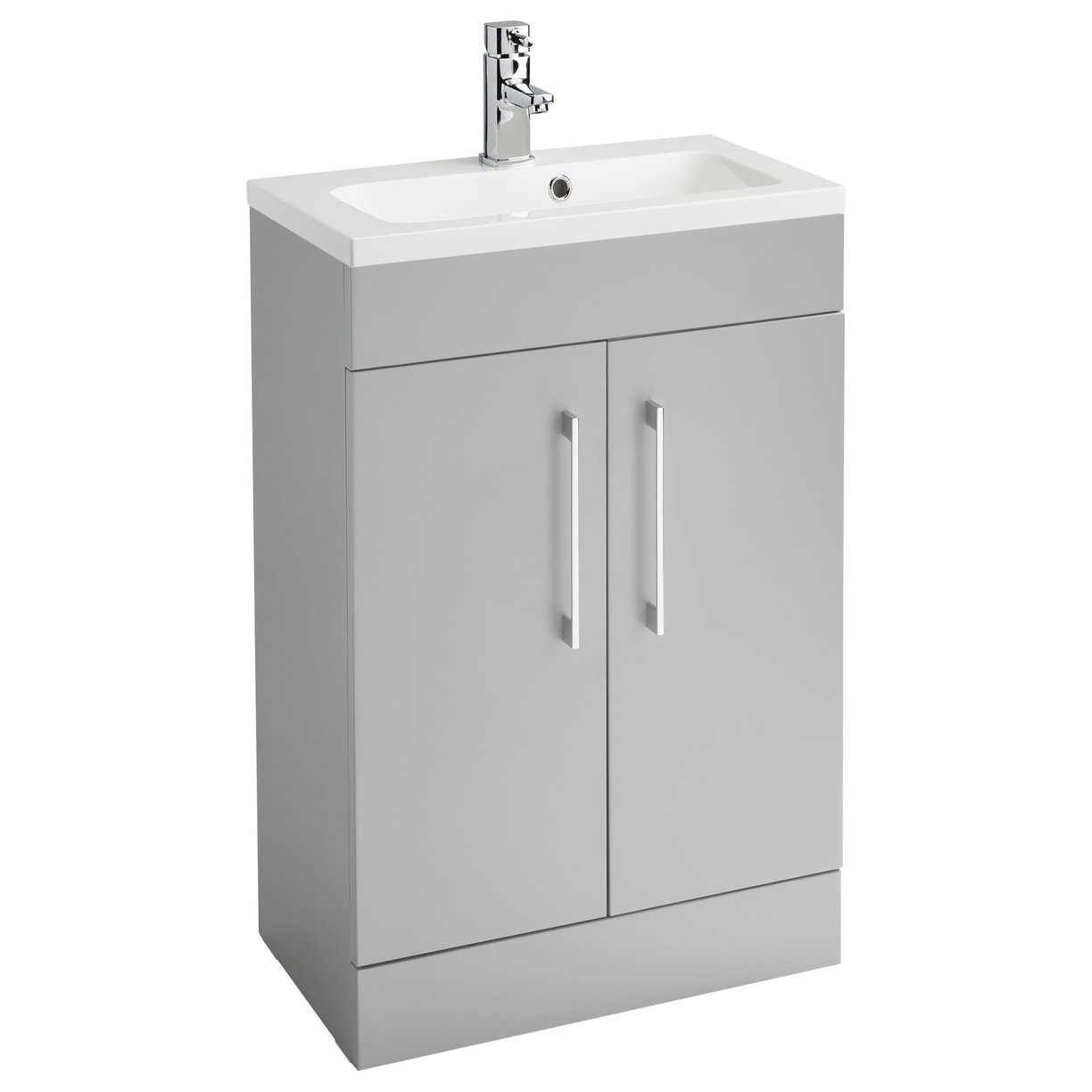 Lomond 500 Floor Standing Slim 2-Door Vanity Unit with Armastone Basin