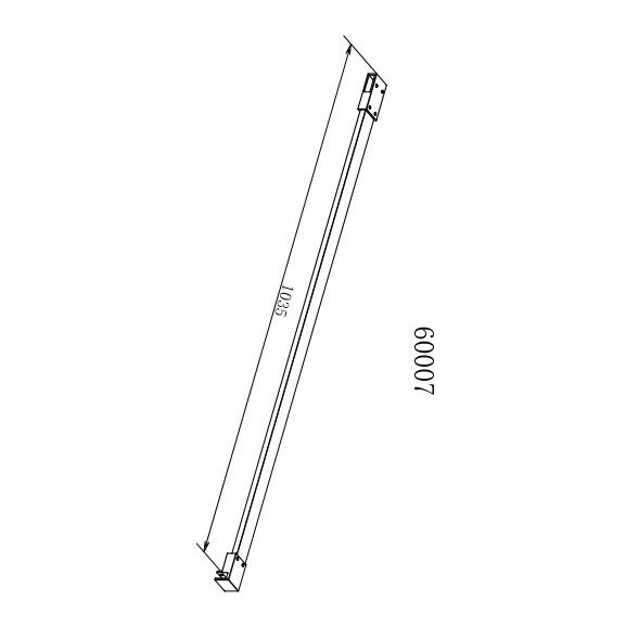 Talla 1000mm Bracing Bar With T Piece