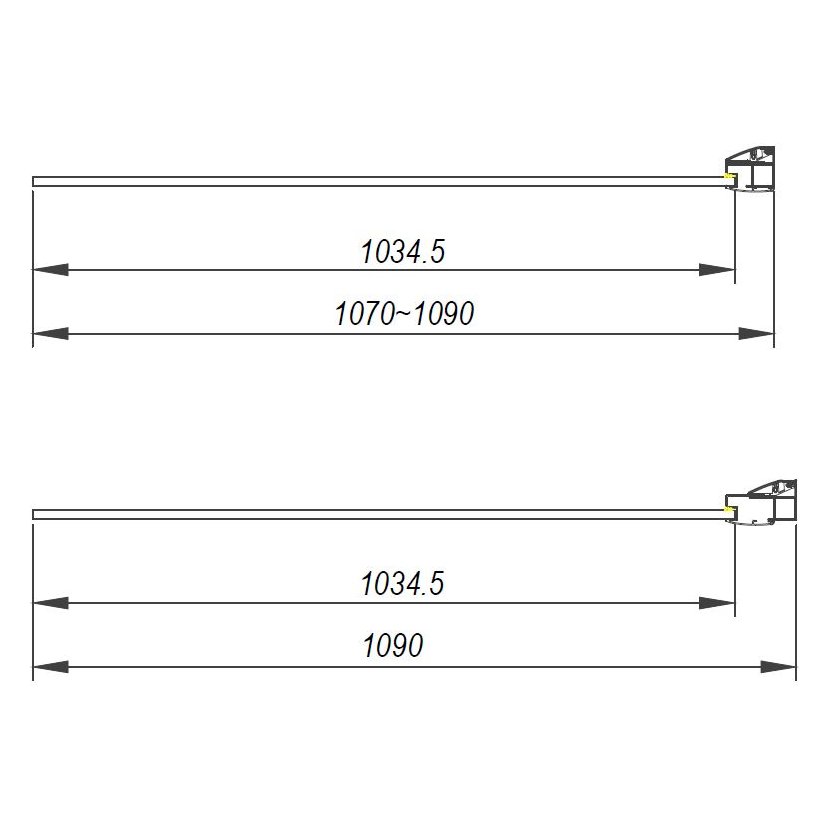 Talla 1100mm x 1900mm Wetroom Panel 8mm