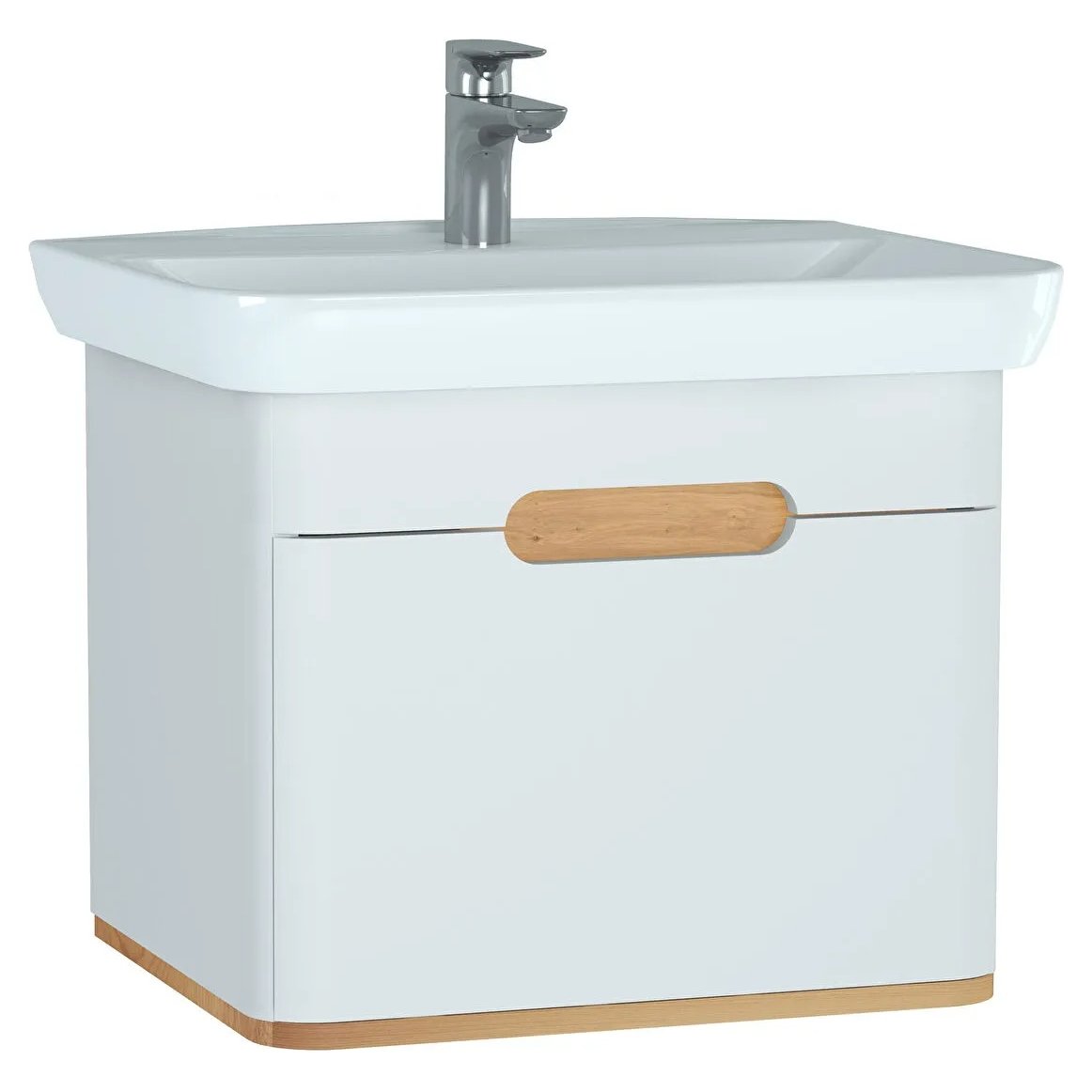 Sento Washbasin Unit, With 1 Drawer, Without Legs, 65 cm