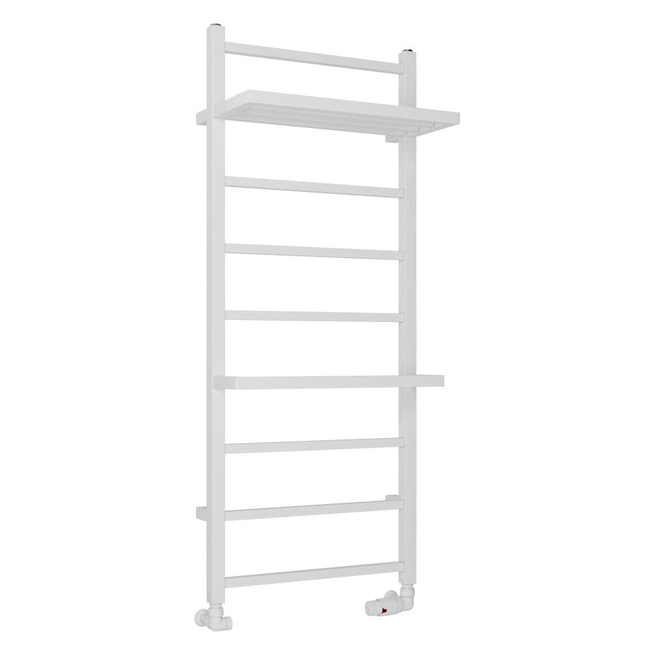 Launton Designer Towel Rail 1200x500mm Matt White