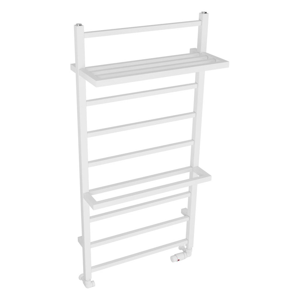Launton Designer Towel Rail 1200x600mm Matt White