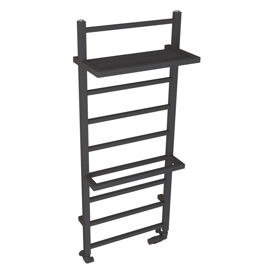 Launton Designer Towel Rail 1200x500mm Matt Anthracite