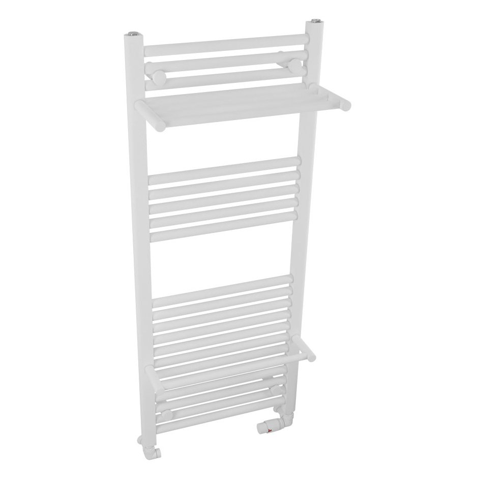 Haddenham Designer Towel Rail 1200x500mm Matt White