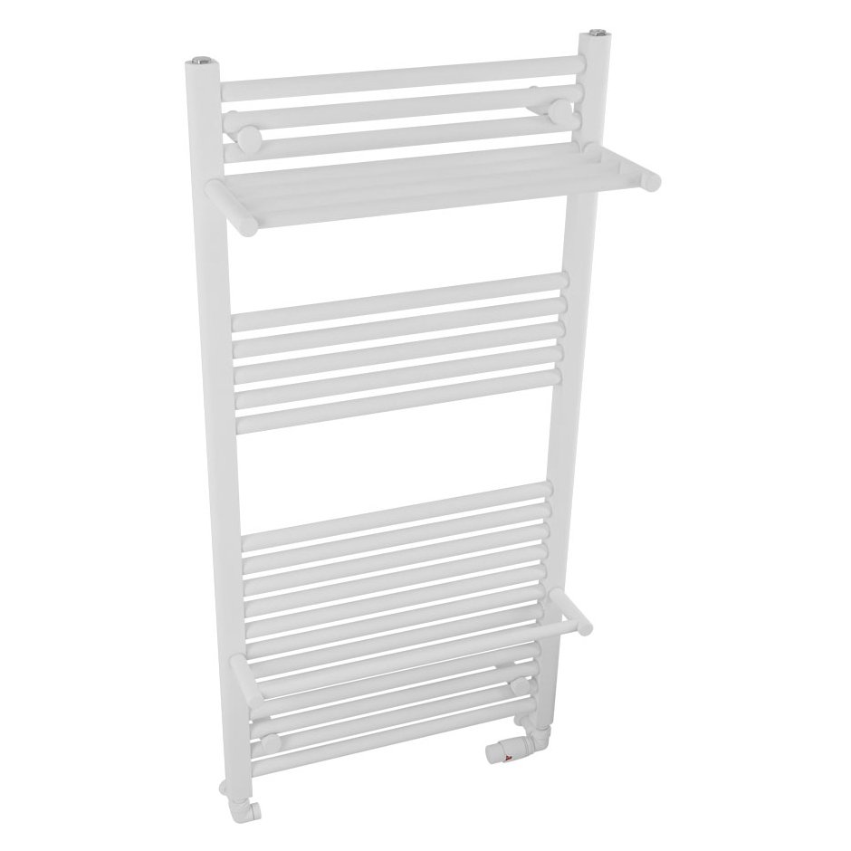 Haddenham Designer Towel Rail 1200x600mm Matt White