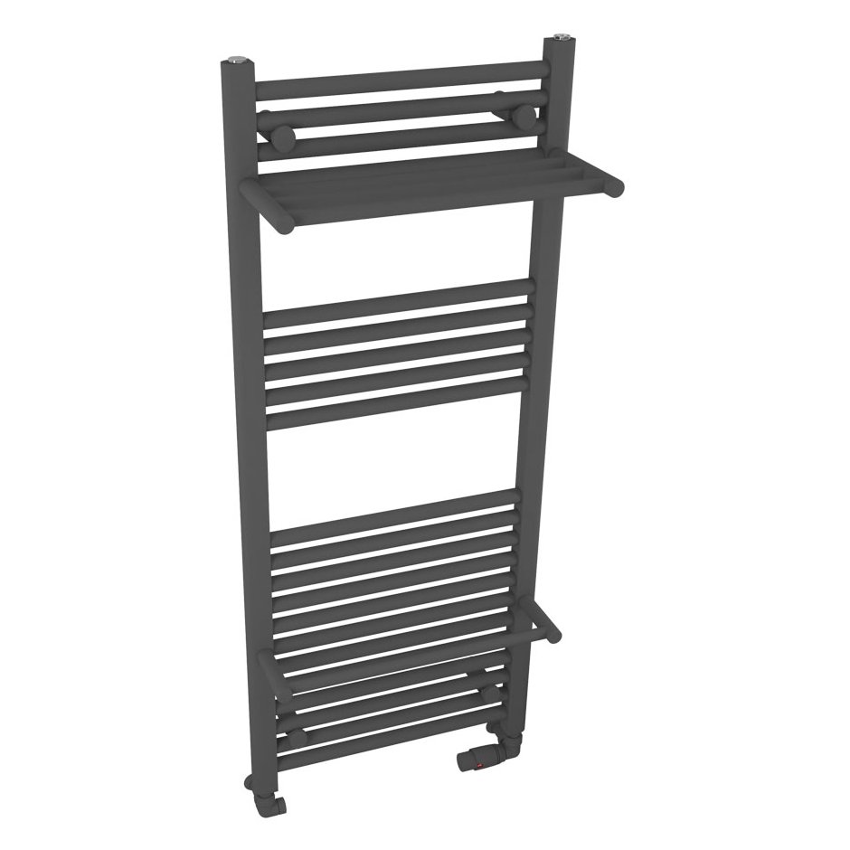 Haddenham Designer Towel Rail 1200x500mm Matt Anthracite