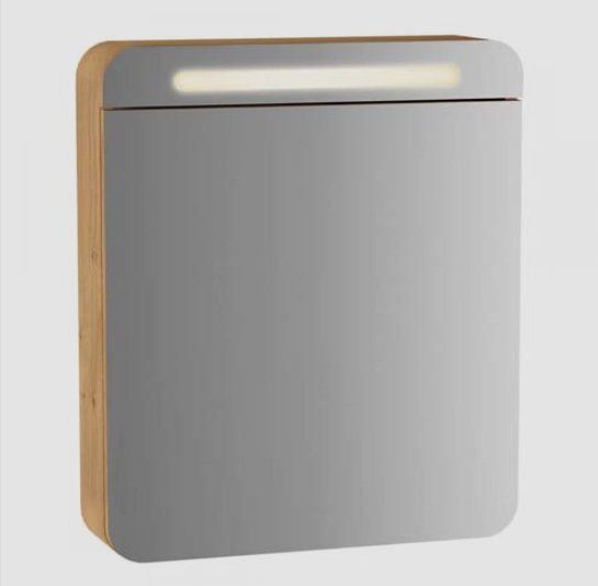 Sento Illuminated Mirror Cabinet, 50 cm, Left