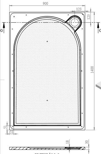 Talla H/W Shower Tray 1400 x 900mm Rect