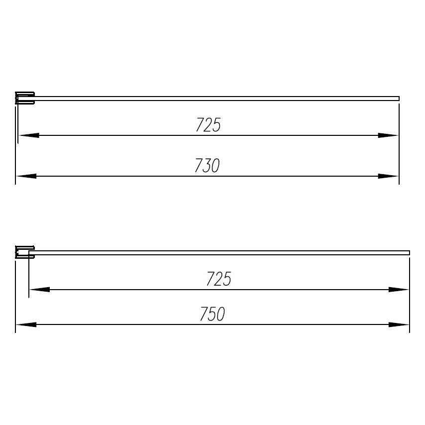 Katrine 760mm Wetroom Panel 1900H