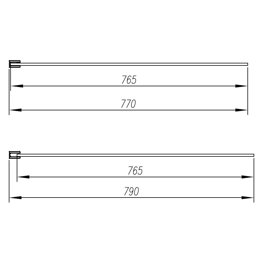 Katrine 800mm Wetroom Panel 1900H