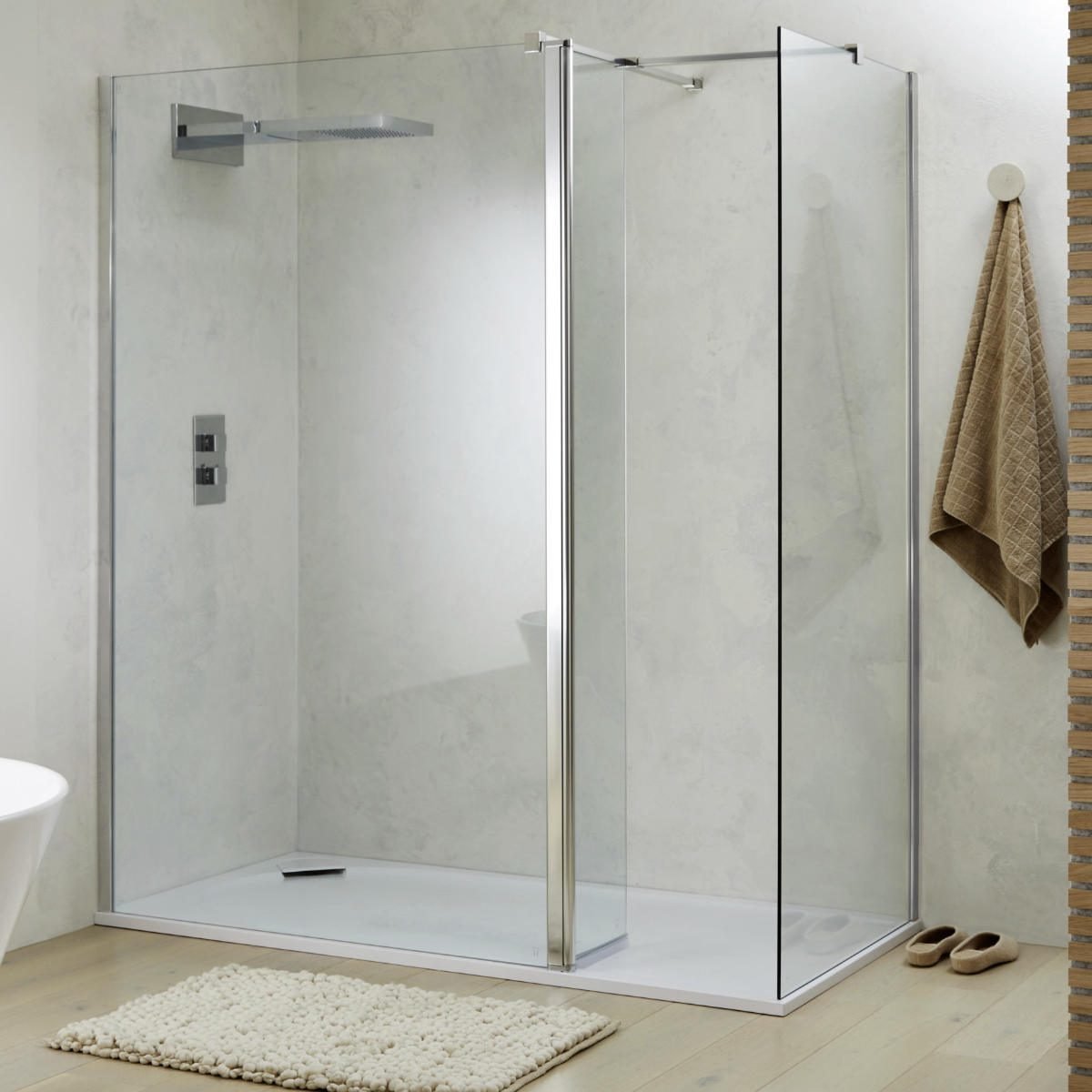 Katrine 900mm Wetroom Panel 1900H