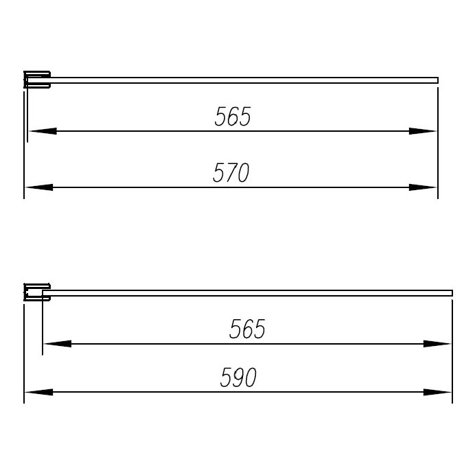 Katrine 600mm Wetroom Panel 1900H