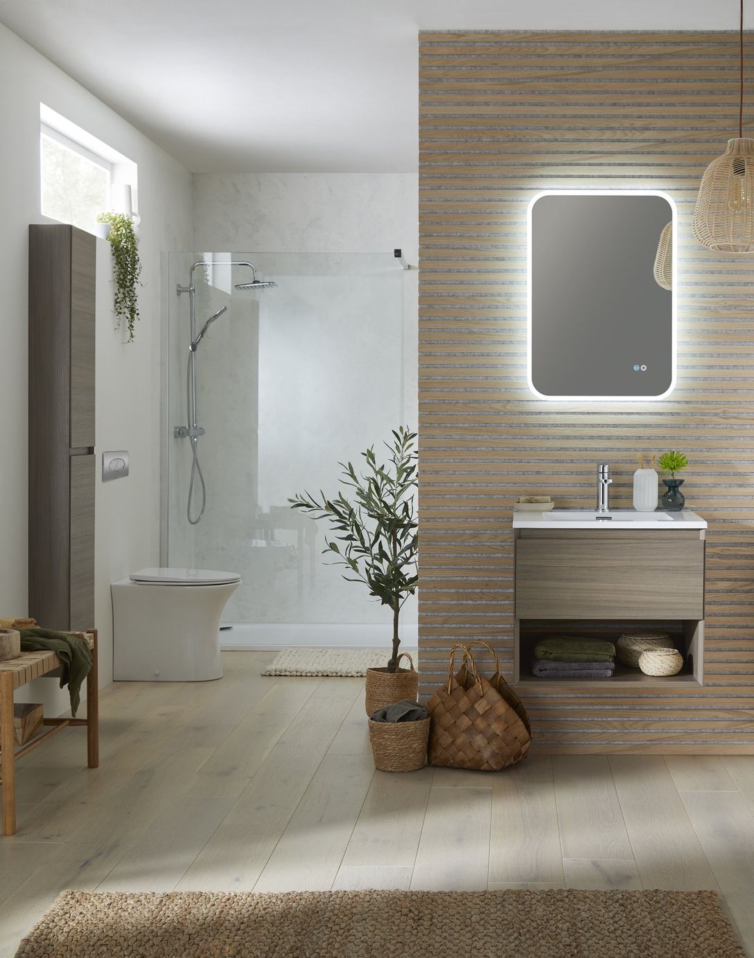 Oakley 600 Wall Hung 1-Drawer Vanity Unit with Armastone Basin