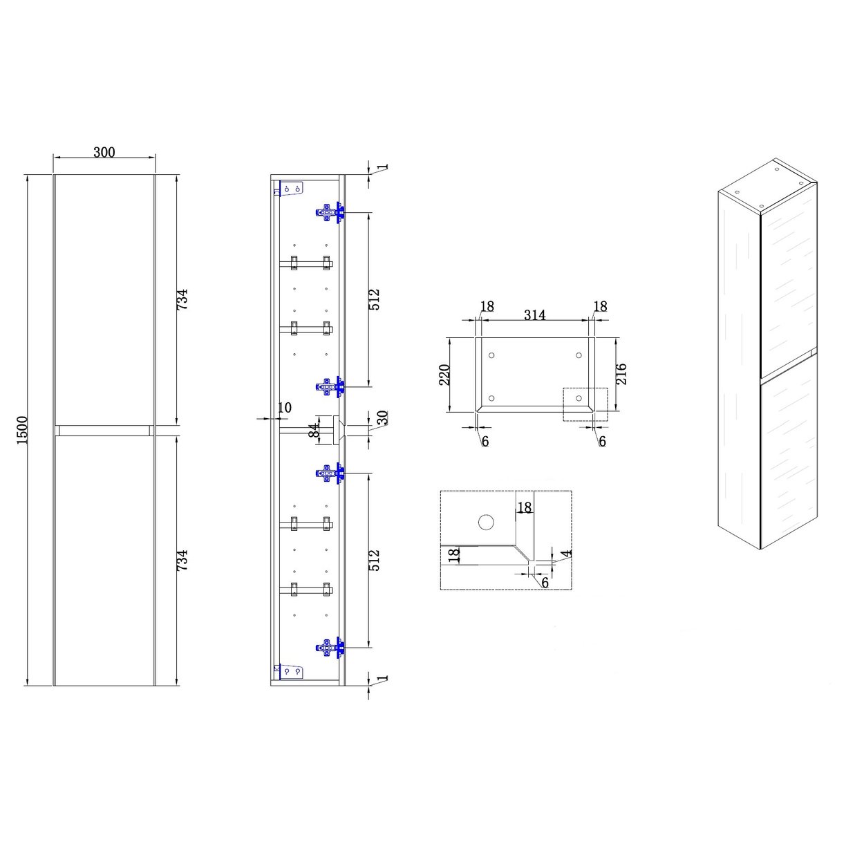 Oakley Tallboy unit Wood Grain