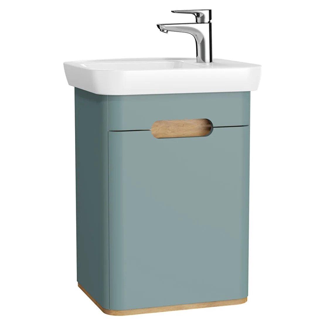 Sento Washbasin Unit, With Doors, Without Legs, 50 cm, Left