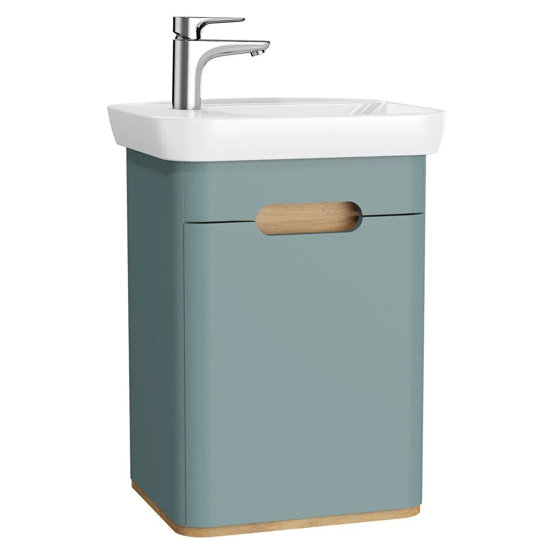 Sento Washbasin Unit, With Doors, Without Legs, 50 cm, Left