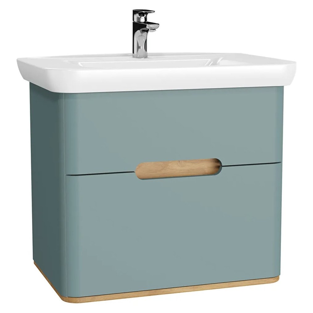 Sento Washbasin Unit, With 2 Drawers, Without Legs, 80 cm