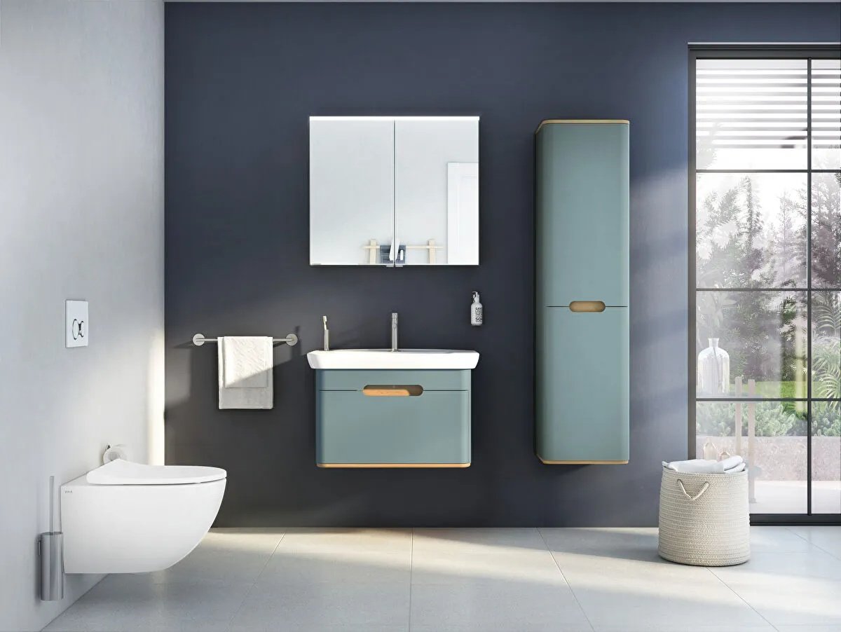 Sento Washbasin Unit, With 2 Drawers, Without Legs, 100 cm