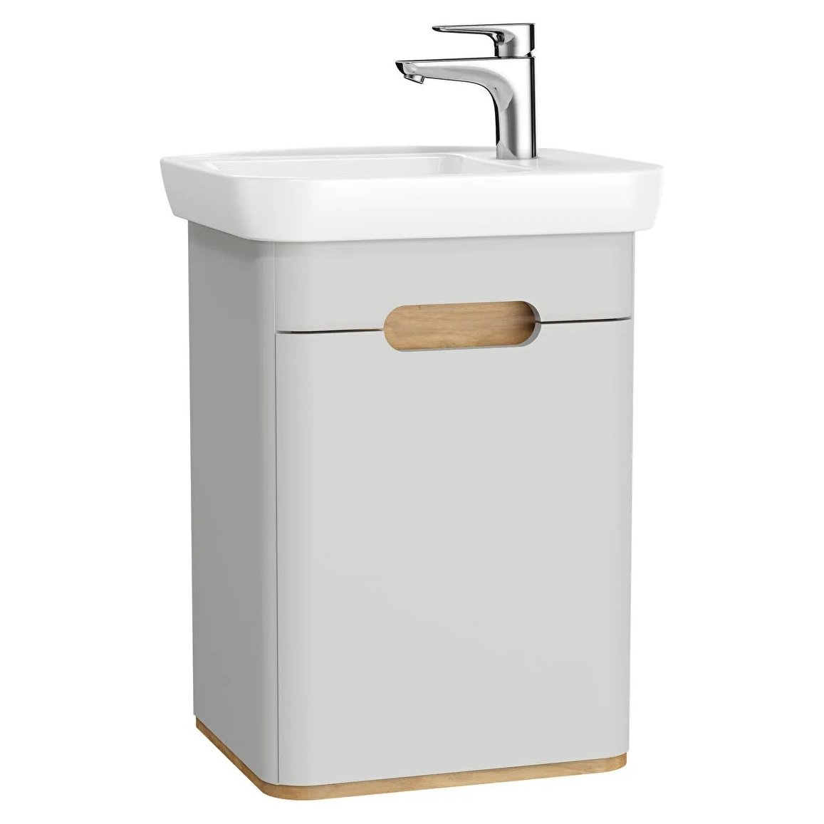 Sento Washbasin Unit, With Doors, Without Legs, 50 cm, Right