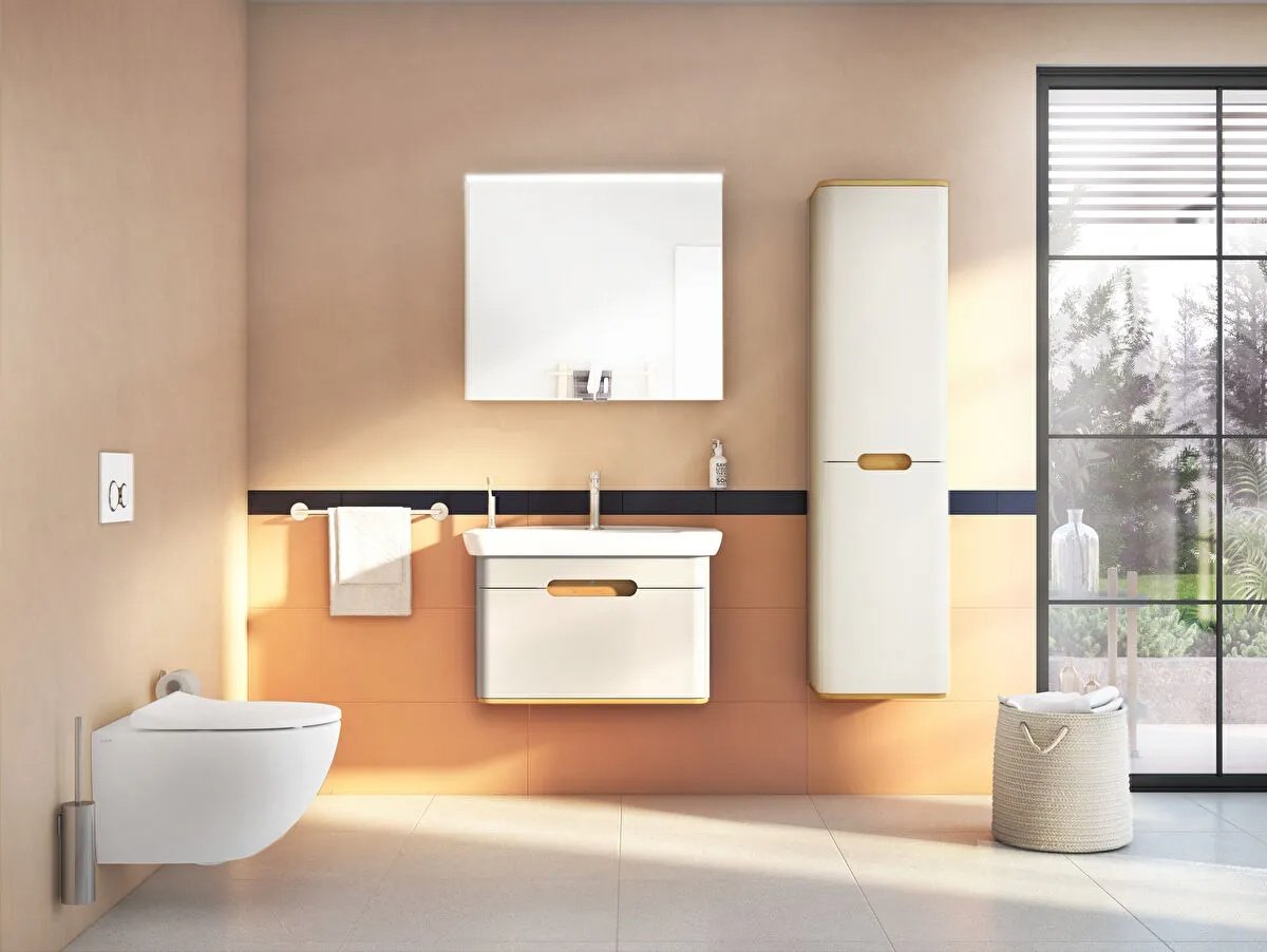 Sento Washbasin Unit, With 1 Drawer, Without Legs, 80 cm