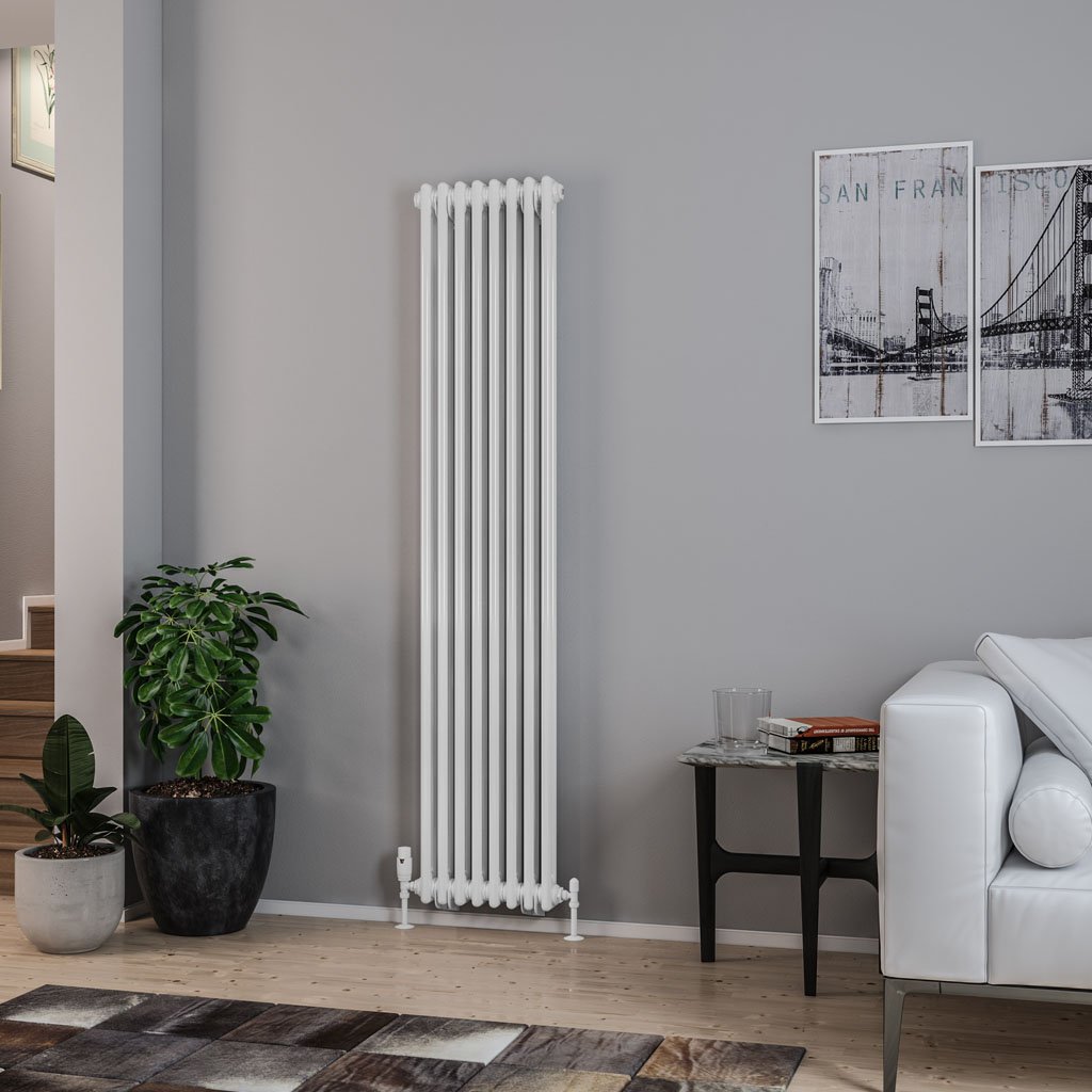 Rivassa 2 Column Radiator 1800 x 383mm White
