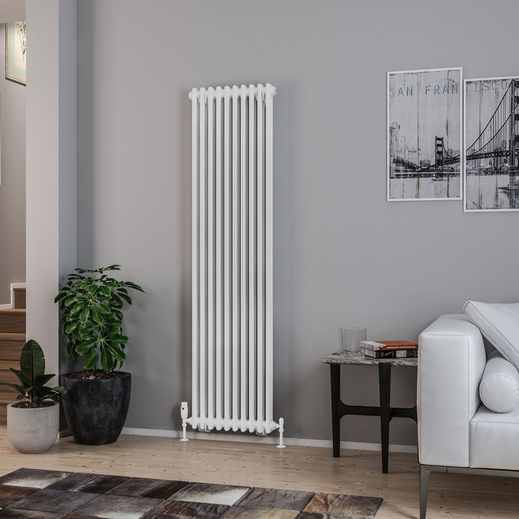 Rivassa 2 Column Radiator 1800 x 473mm White