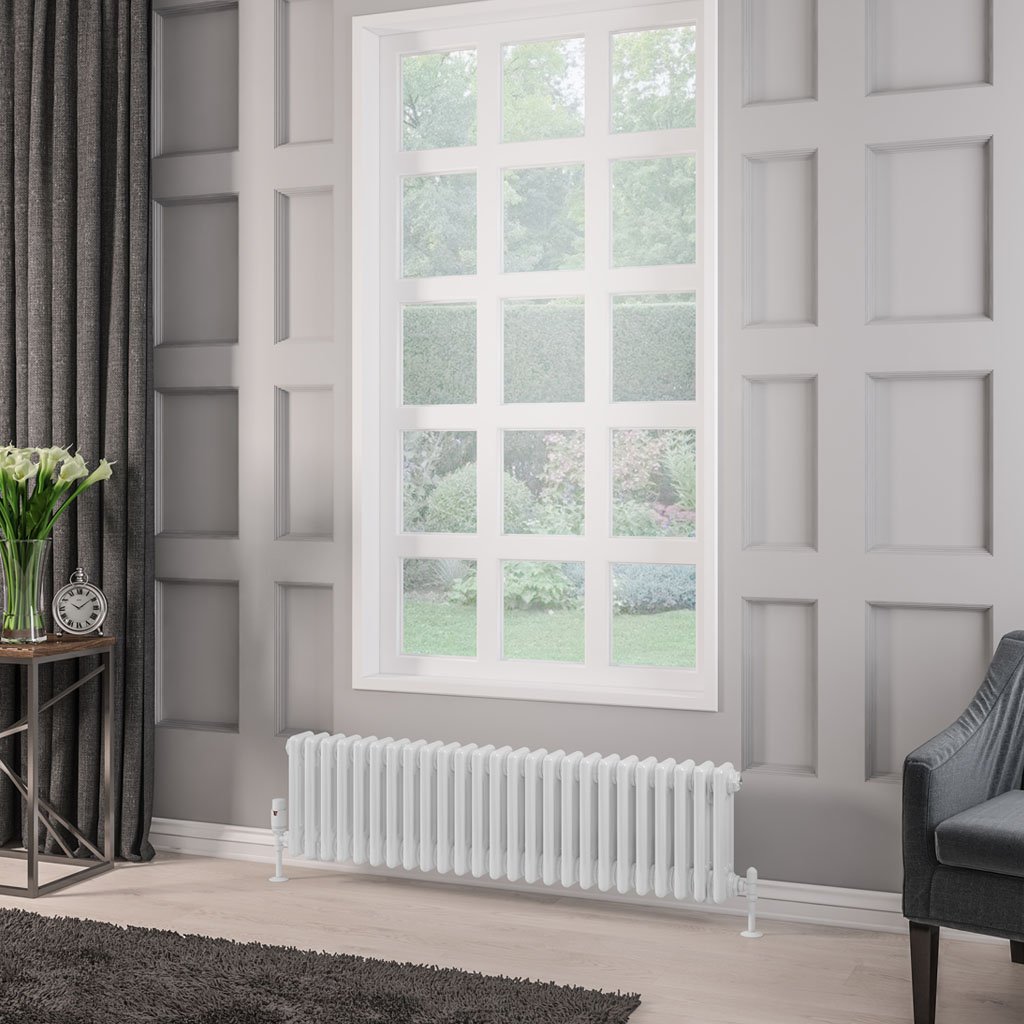 Rivassa 3 Column Radiator 300 x 1148mm White