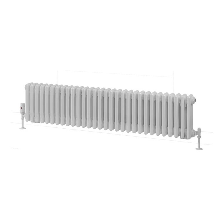 Rivassa 3 Column Radiator 300 x 1373mm White