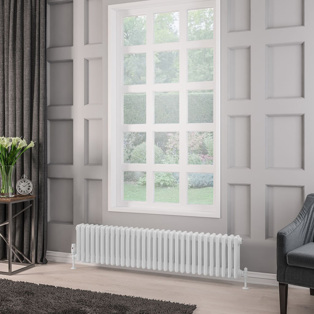 Rivassa 3 Column Radiator 300 x 1373mm White