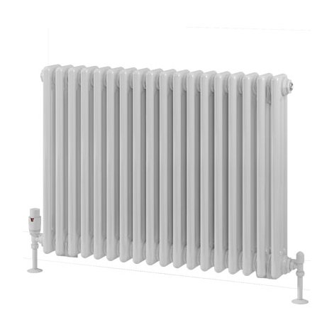 Rivassa 3 Column Radiator 600 x 833mm White