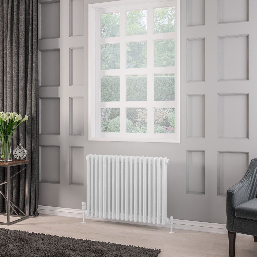 Rivassa 3 Column Radiator 600 x 833mm White