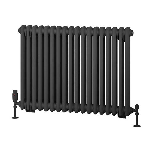 Rivassa 2 Column Rad. 600x833mm Matt Anthracite