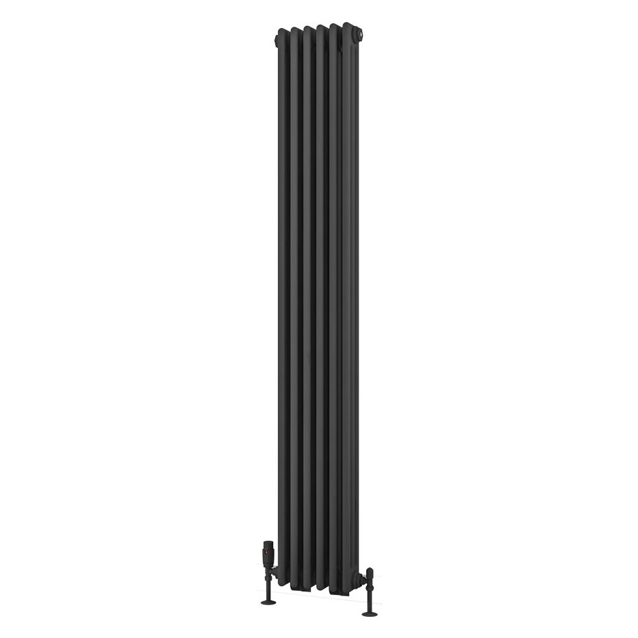 Rivassa 3 Column Rad. 1800x293mm Matt Anthracite