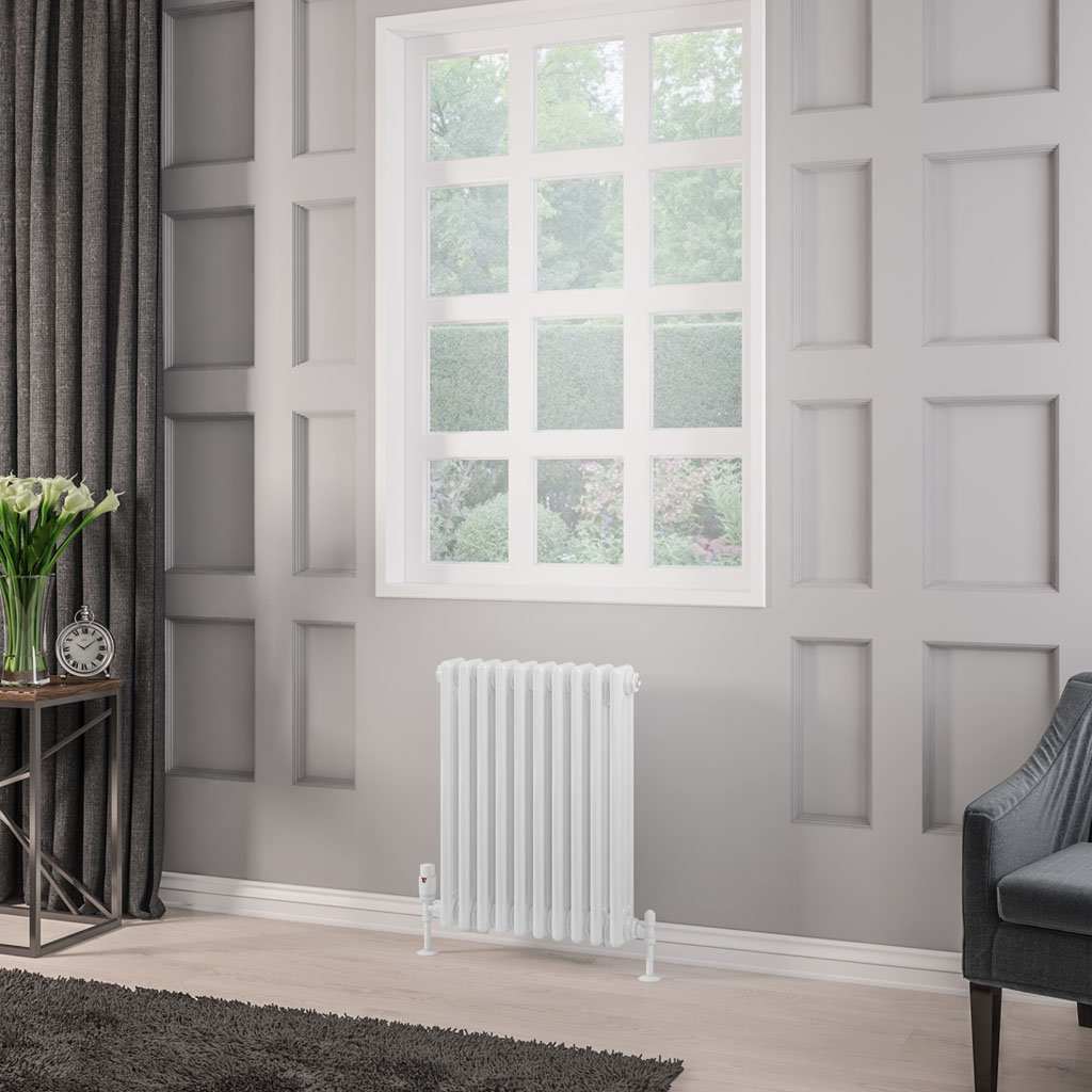Rivassa 3 Column Radiator 600 x 473mm White
