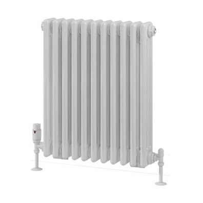 Rivassa 3 Column Radiator 600 x 518mm White