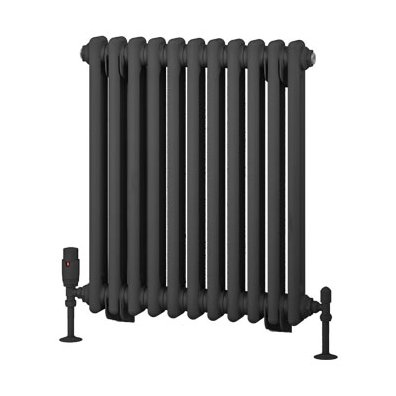 Rivassa 2 Column Radiator 600 x 518mm Matt Anthracite