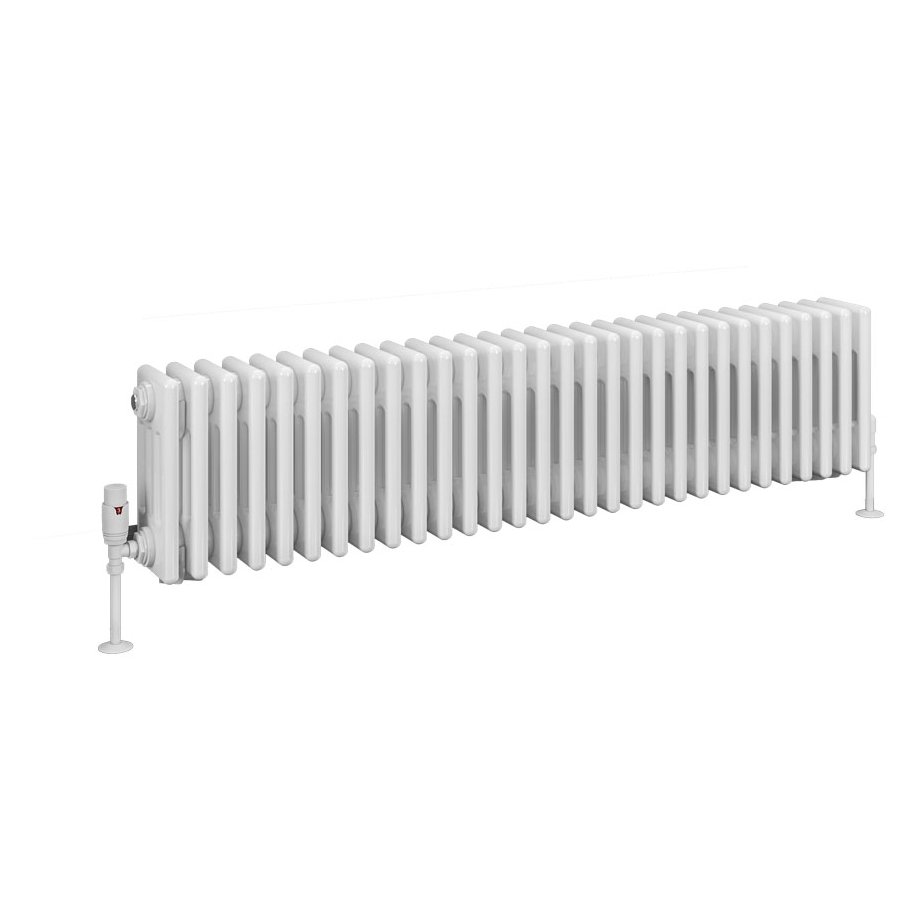 Rivassa 4 Column Radiator 300 x 1373mm White