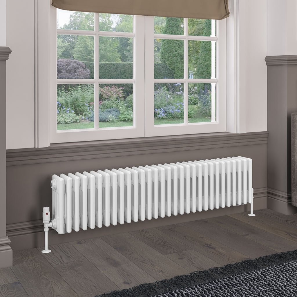 Rivassa 4 Column Radiator 300 x 1373mm White