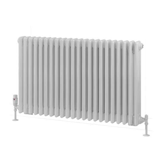 Rivassa 3 Column Radiator 600 x 1010mm White