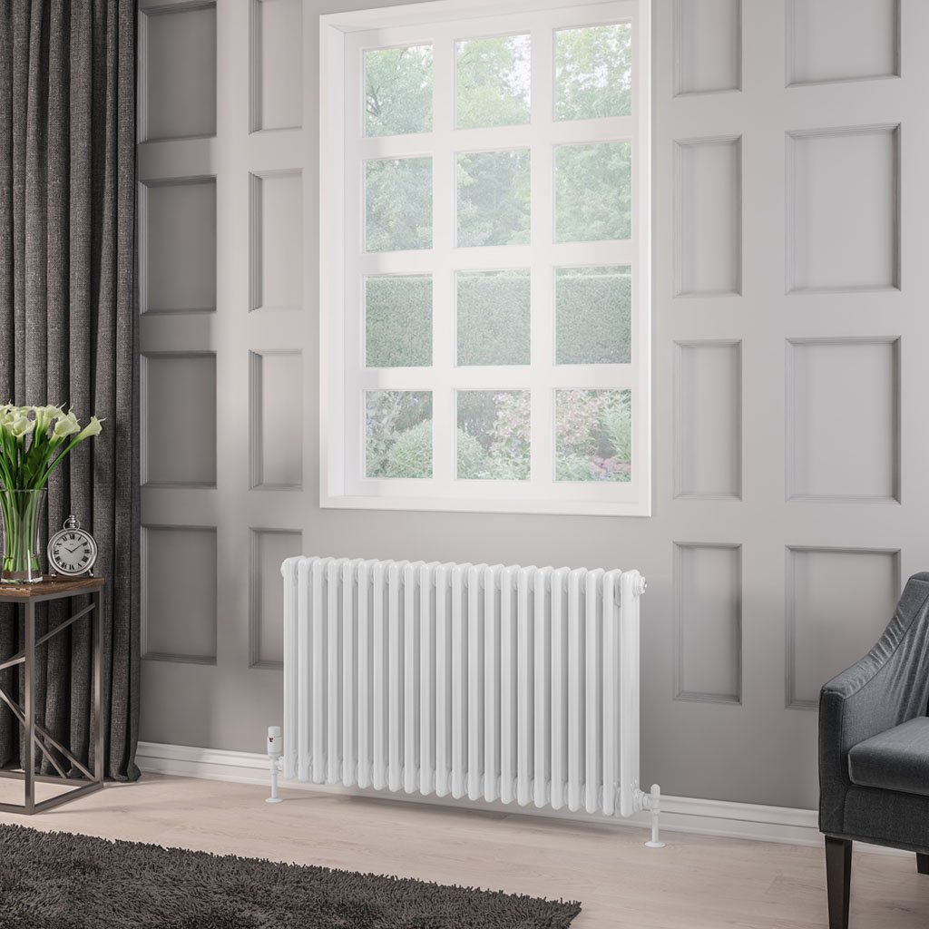 Rivassa 3 Column Radiator 600 x 1010mm White