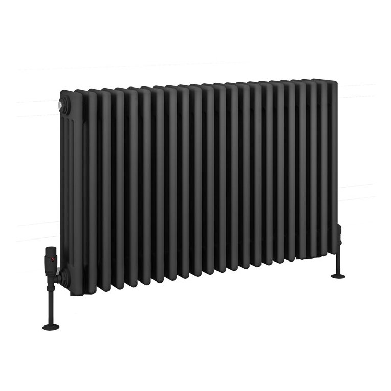Rivassa 4 Column Radiator 600 x 1010mm Matt Anthracite