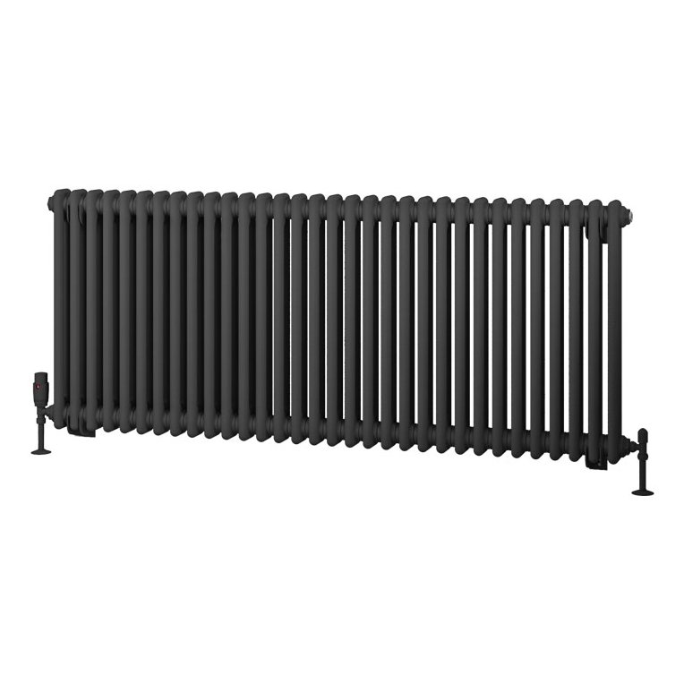 Rivassa 2 Column Radiator 600 x 1460mm Matt Anthracite
